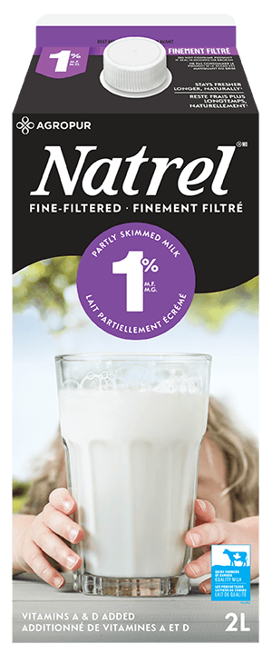  Lait  Finement filtr  1 Natrel