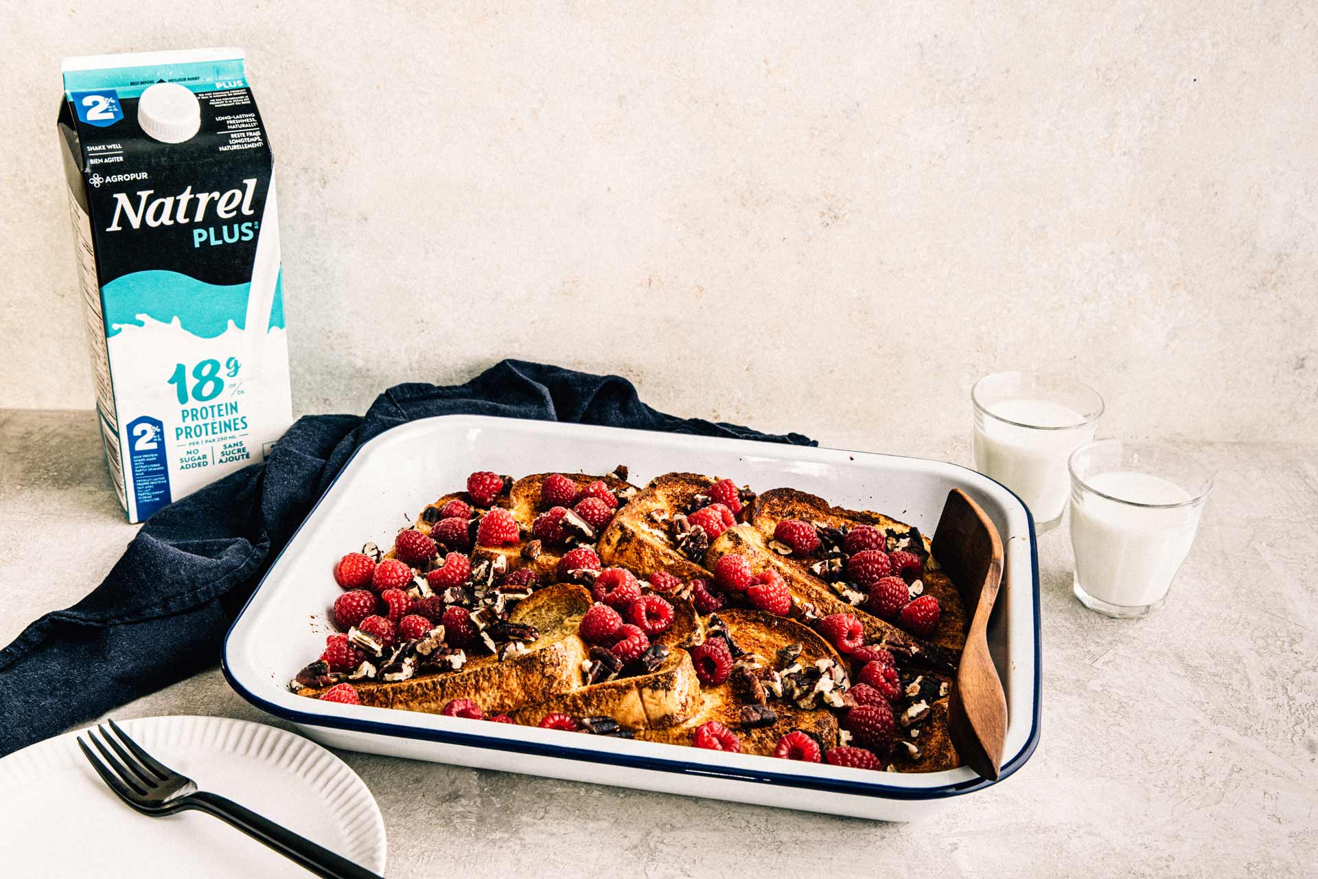 Protein-packed baked French toast