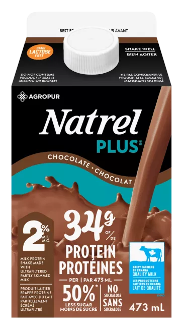 Lait frappé Natrel Plus Chocolat 473mL