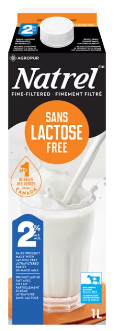 Natrel Sans Lactose 2% 1L